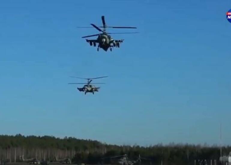 Rusiyanın daha bir helikopteri Ukraynada məhv edildi