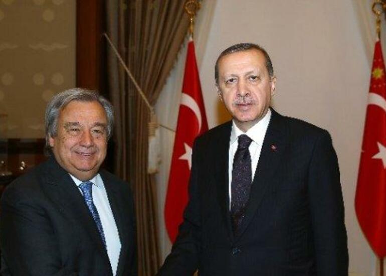 Ərdoğan Quterreşlə görüşdü