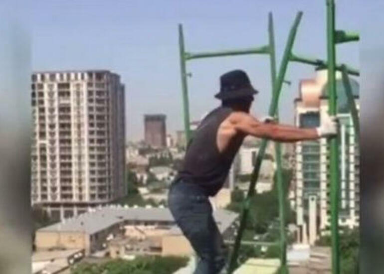 Sumqayıtda fəhlə hündürlükdən yıxılaraq öldü