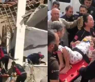 Türkiyədə yaşayış binası çökdü, insanlar dağıntılar altında qaldı