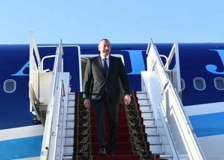 İlham Əliyev Qazaxıstana getdi