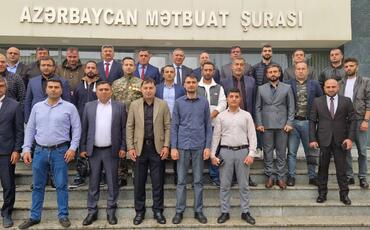 Mətbuat Şurasında Vətən Müharibəsinin iştirakçısı olmuş jurnalistlərlə görüş keçirilib