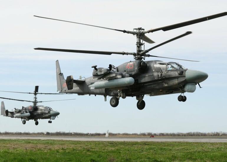 Yarım saat ərzində Rusiyanın iki helikopteri vuruldu