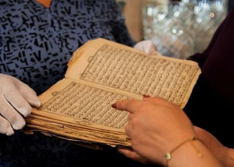 “İçərişəhər” qoruğuna bir əsr yaşı olan Quran təqdim edildi