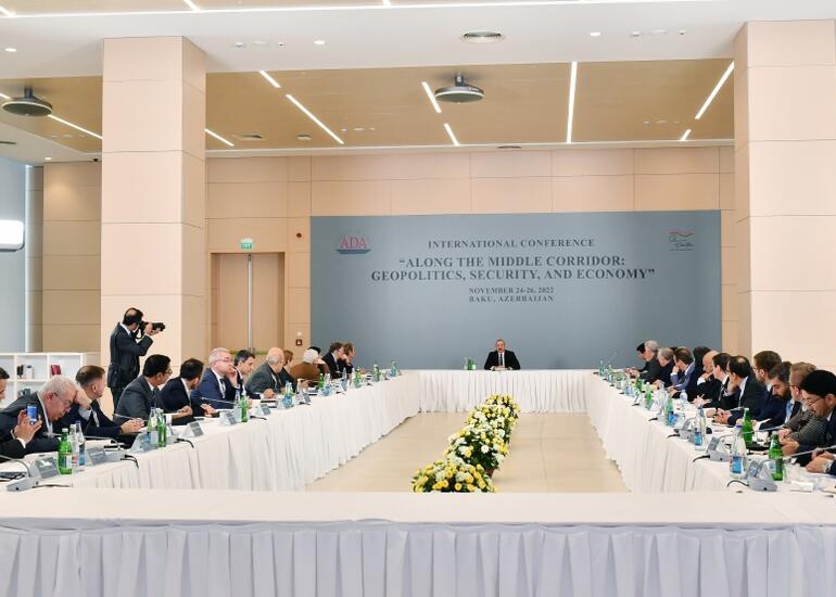 Prezident İlham Əliyev konfransda iştirak edib