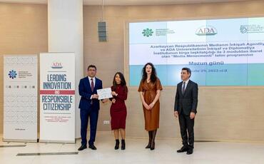 “Media Menecmenti” təlim proqramının bağlanış mərasimi keçirilib