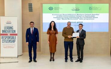 “Media Menecmenti” təlim proqramının bağlanış mərasimi keçirilib