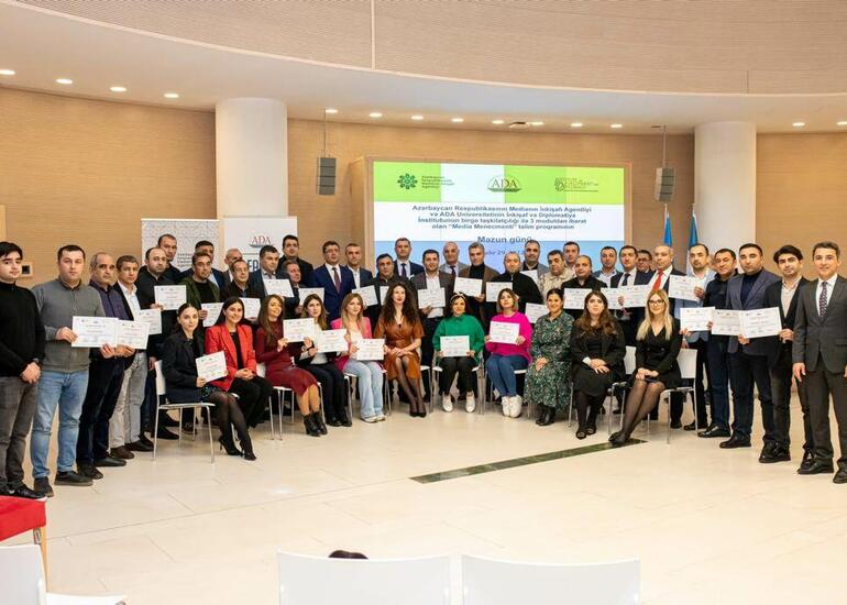 “Media Menecmenti” təlim proqramının bağlanış mərasimi keçirilib
