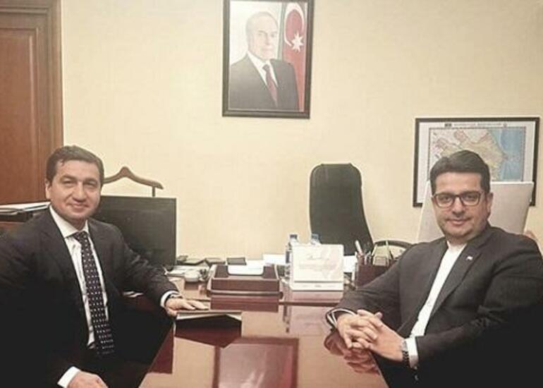 Hikmət Hacıyev İran səfiri ilə görüşdü