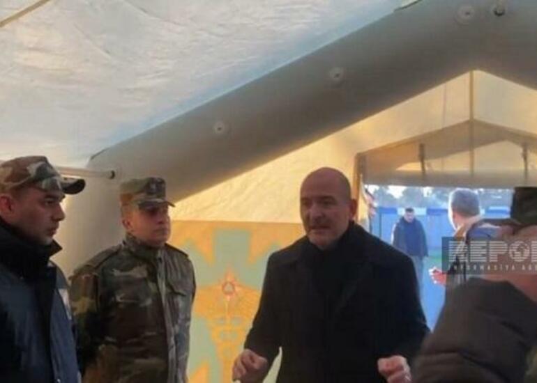 Soylu FHN-in səhra hospitalına gəldi