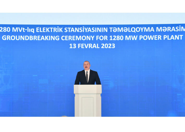 Prezident yeni tikiləcək elektrik stansiyasından danışdı