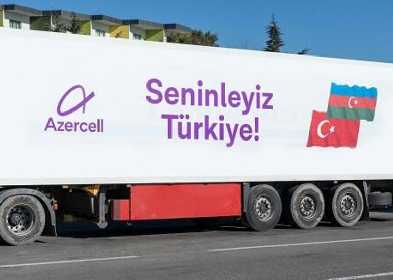 Azercell Türkiyəyə radio baza stansiyaları və humanitar yardım göndərir