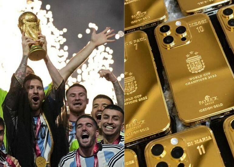 Messi Argentina millisinin üzvlərinə 35 qızıl "iPhone" bağışlayıb