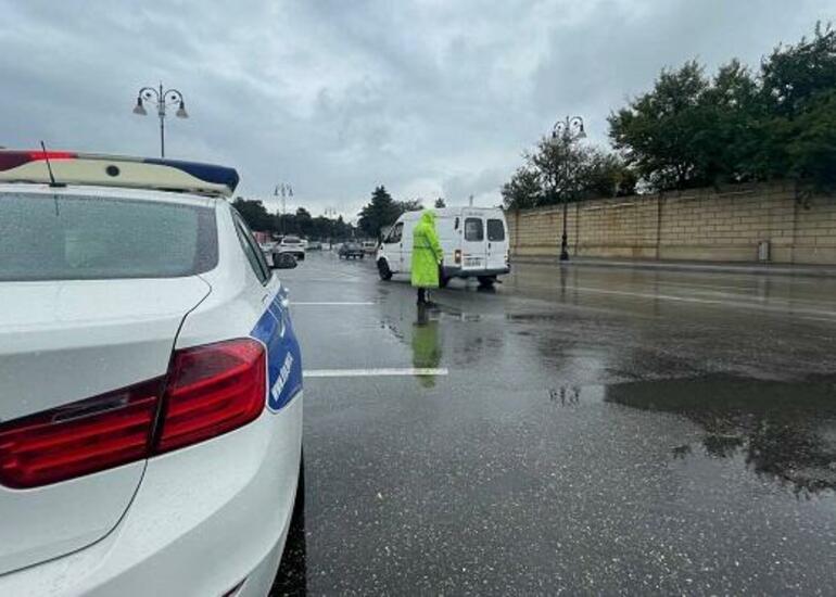 Yol polisindən yağışlı hava ilə bağlı xəbərdarlıq