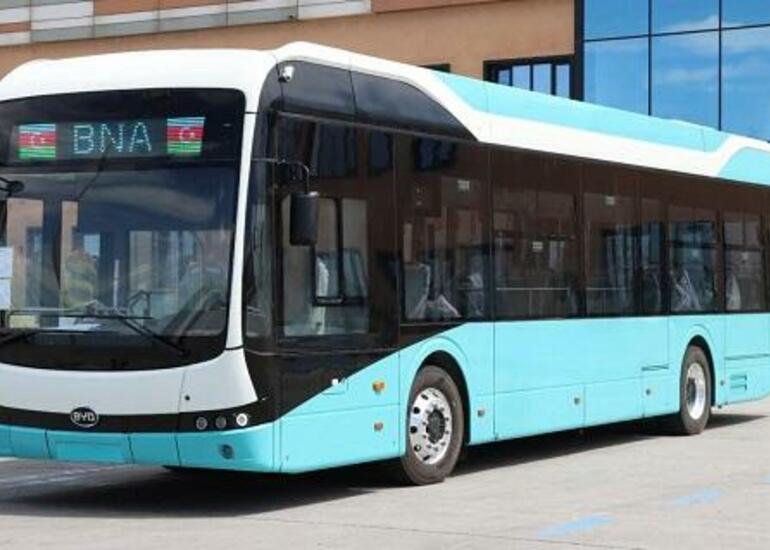 Bakıya ilk elektrik mühərrikli avtobus gətirildi - Foto