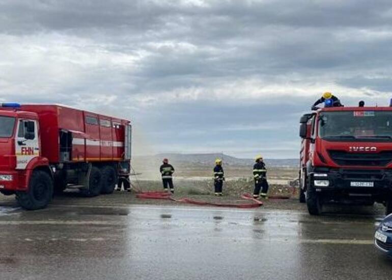 Bakıda magistral kəmərdə qəza: yolu su basdı - Video