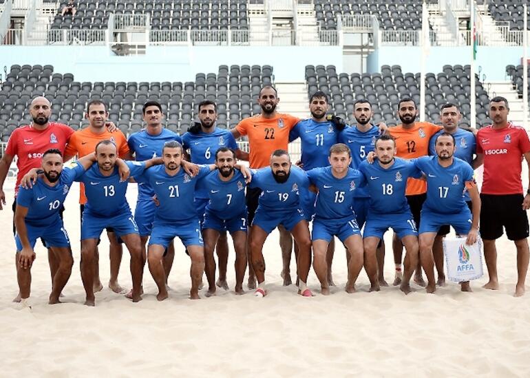 Çimərlik futbolu üzrə millimiz Antalyada yoldaşlıq oyununda məğlub olub