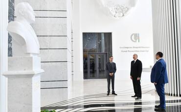Prezident İlham Əliyev Kənd Təsərrüfatı Nazirliyinin Bakıda yeni inzibati binasının açılışında iştirak edib
