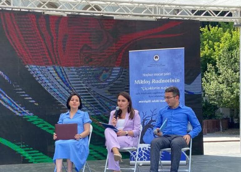 Beynəlxalq Türk Mədəniyyəti və İrsi Fondu “Mikloş Radnoti Mikloş Radnoti və macar poeziyası” adlı tədbir keçirib