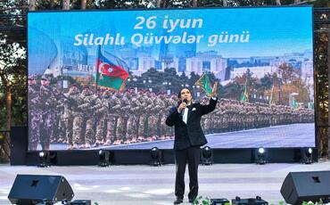 Xətai rayonunda 26 iyun-Azərbaycan Respublikasının Silahlı Qüvvələr Gününə həsr olunmuş konsert proqramı təşkil olunub