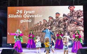 Xətai rayonunda 26 iyun-Azərbaycan Respublikasının Silahlı Qüvvələr Gününə həsr olunmuş konsert proqramı təşkil olunub