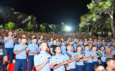 Xətai rayonunda 26 iyun-Azərbaycan Respublikasının Silahlı Qüvvələr Gününə həsr olunmuş konsert proqramı təşkil olunub
