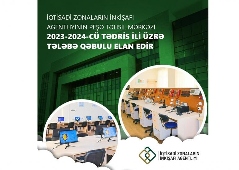 İZİA-nın Peşə Təhsil Mərkəzi tələbə qəbulu elan edir