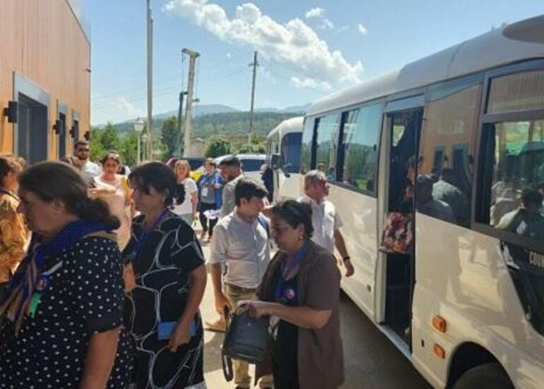 Müharibə zamanı itkin düşənlərin ailə üzvləri Şuşaya getdi