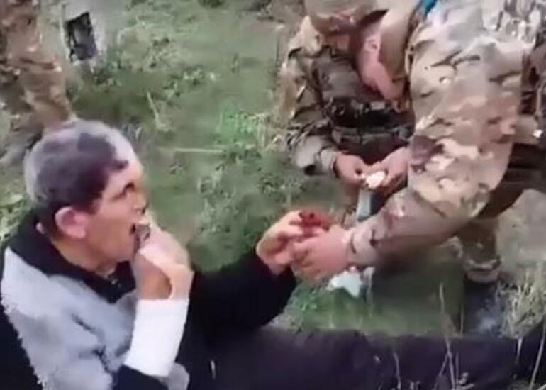 Hərbçilərimiz erməni sakinə tibbi yardım göstərdi