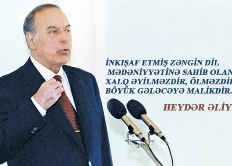 Ana dili bizim varlığımız, vüqarımız, fəxr dünyamızdır