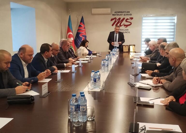 Mətbuat Şurasının İdarə Heyətinin iclası keçirilib