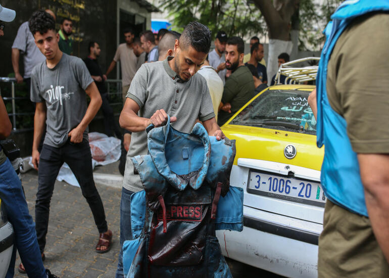 Qəzza zolağında azı 11 jurnalist həlak olub
