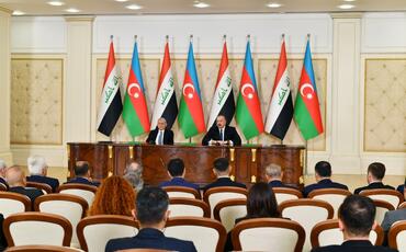 Azərbaycan və İraq prezidentləri mətbuata bəyanatlarla çıxış ediblər