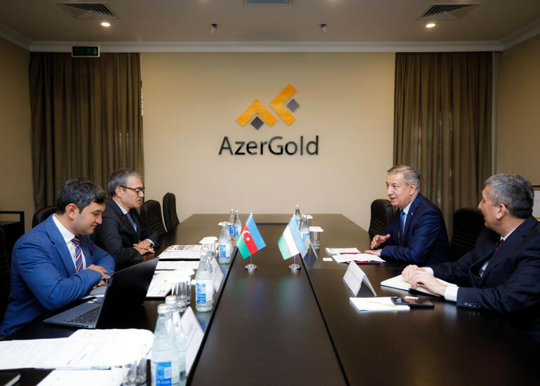 “AzerGold”da Özbəkistanın ölkəmizdəki səfiri ilə görüş olub