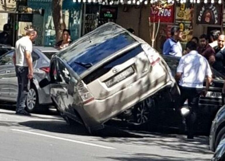 Qəza törədib qaçan “Prius”un sürücüsü saxlanıldı
