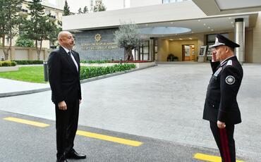 Prezident DTX-nin yeni inzibati binalarının açılışında... - Foto