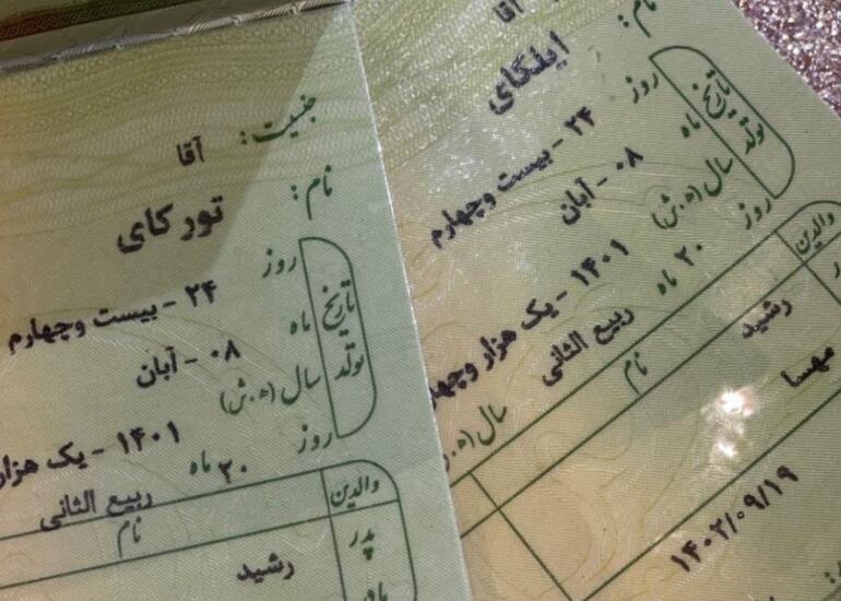 1 il mücadilədən sonra güneyli ailə ekizlərinə daxili pasport ala bilib