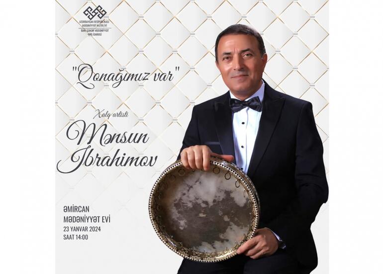 Xalq artisti Mənsum İbrahimovla görüş keçiriləcək