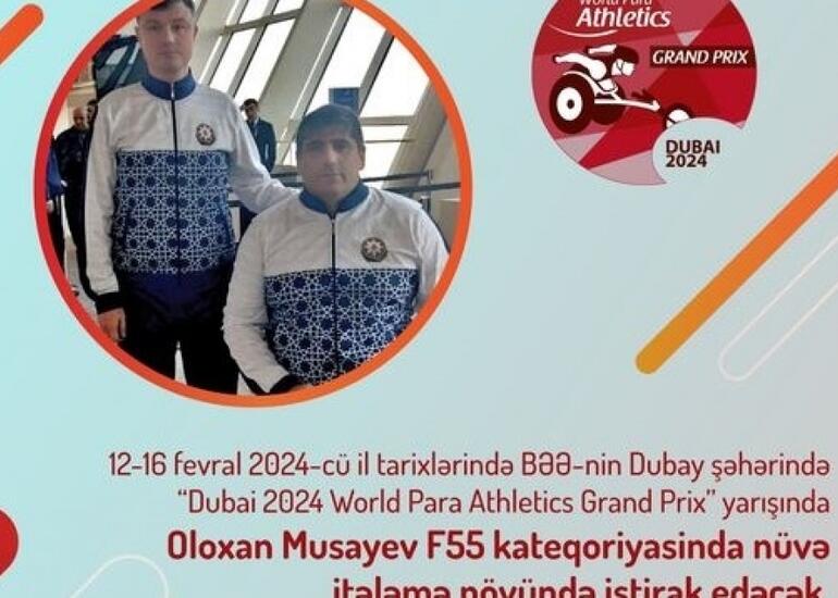 Azərbaycan para-atleti beynəlxalq turnirdə iştirak edəcək