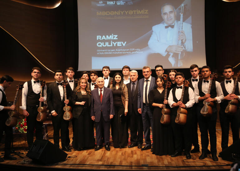 Xalq artisti Ramiz Quliyevlə gənclərin görüş-konserti olub