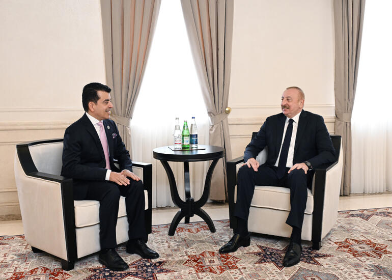 Prezident İSESKO-nun baş direktorunu Şuşada qəbul etdi