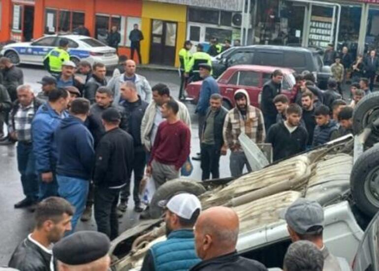 Zaqatalada ağır qəza: ölənlər və yaralılar var - Foto