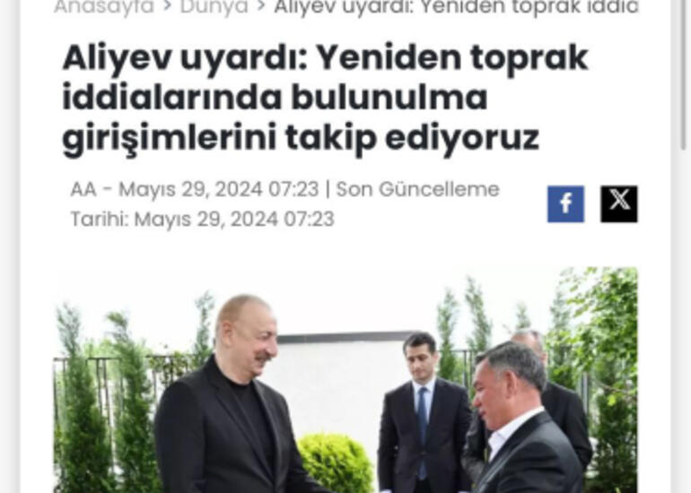 Azərbaycan Prezidentinin Xocalıya səfəri Türkiyə mətbuatında geniş işıqlandırılıb