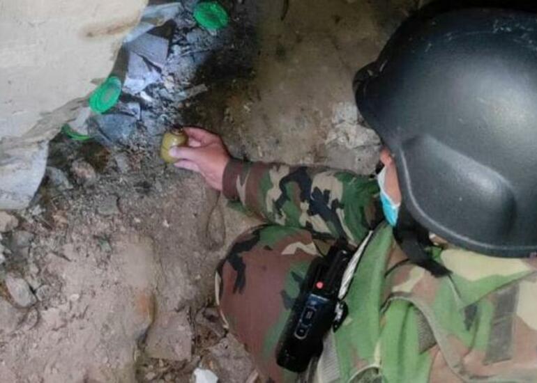 Bakıda döyüşə yararlı partladıcı aşkarlandı - Video