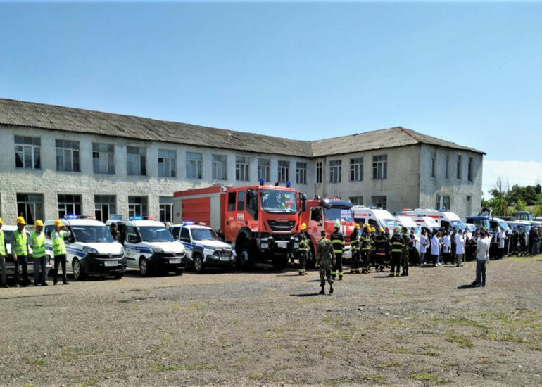 FHN Zaqatalada mülki müdafiə təlimi keçirib