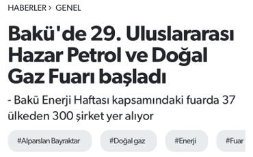 Prezident İlham Əliyevin Bakı Enerji Həftəsinin açılış mərasimindəki çıxışı xarici mediada geniş işıqlandırılıb