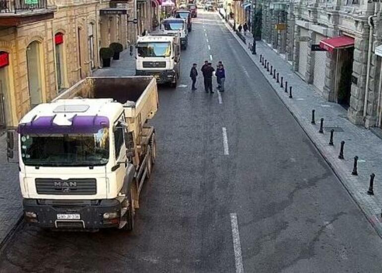 Bakının bu küçəsində hərəkət məhdudlaşdırılır