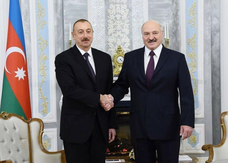 İlham Əliyev Lukaşenkonu təbrik etdi
