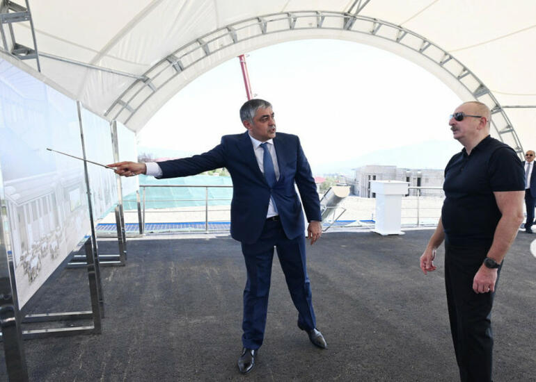 Xankəndi Konqres Mərkəzinin təməli qoyulub - FOTO