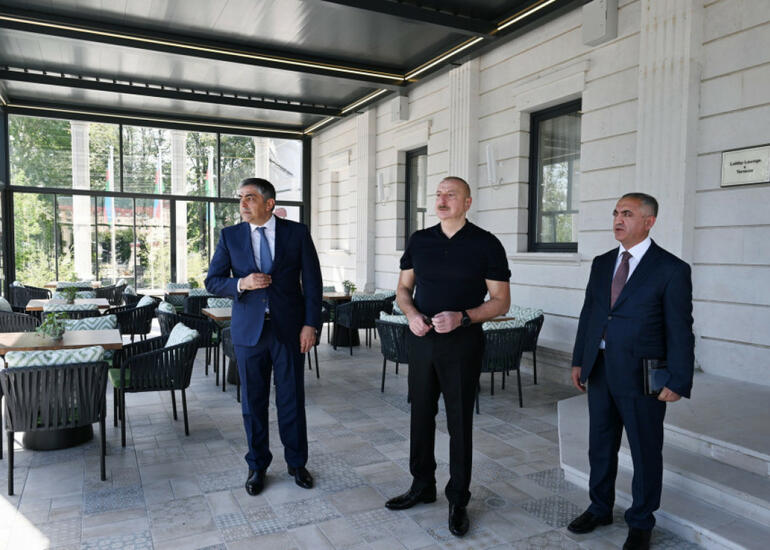 Prezident Xankəndidə “Palace” otelinin açılışında